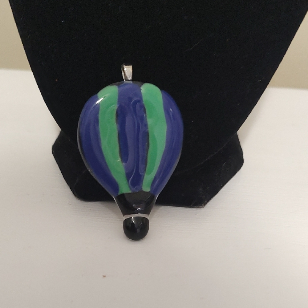 Blue and Green Hot Air Balloon Pendant